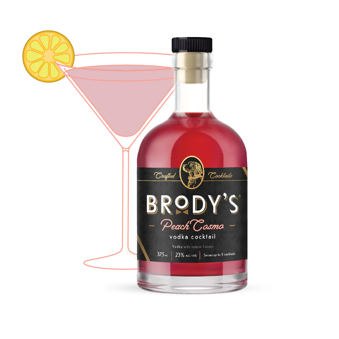 Brody's Peach Cosmo Vodka Cocktail