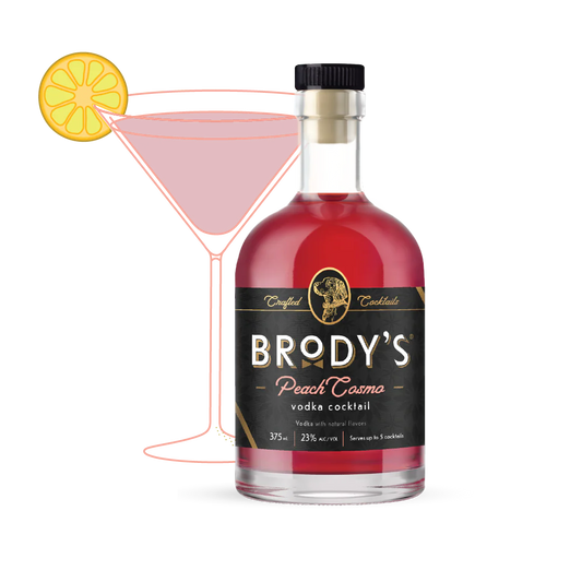 Brody's Peach Cosmo Vodka Cocktail
