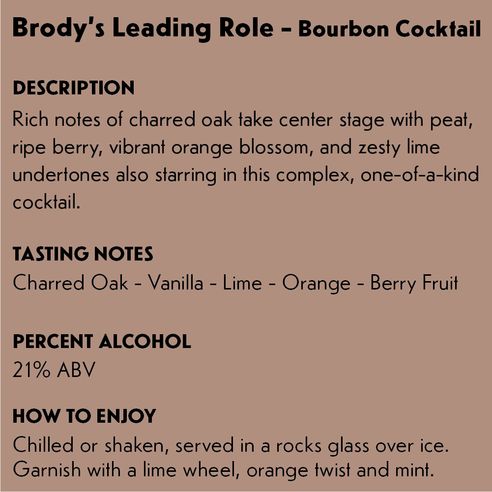 Brody's Leading Role - Bourbon Cocktail