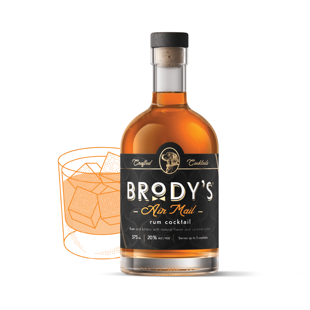 Brody’s Air Mail premium bottled rum cocktail 375ml