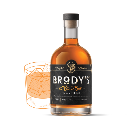 Brody’s Air Mail premium bottled rum cocktail 375ml