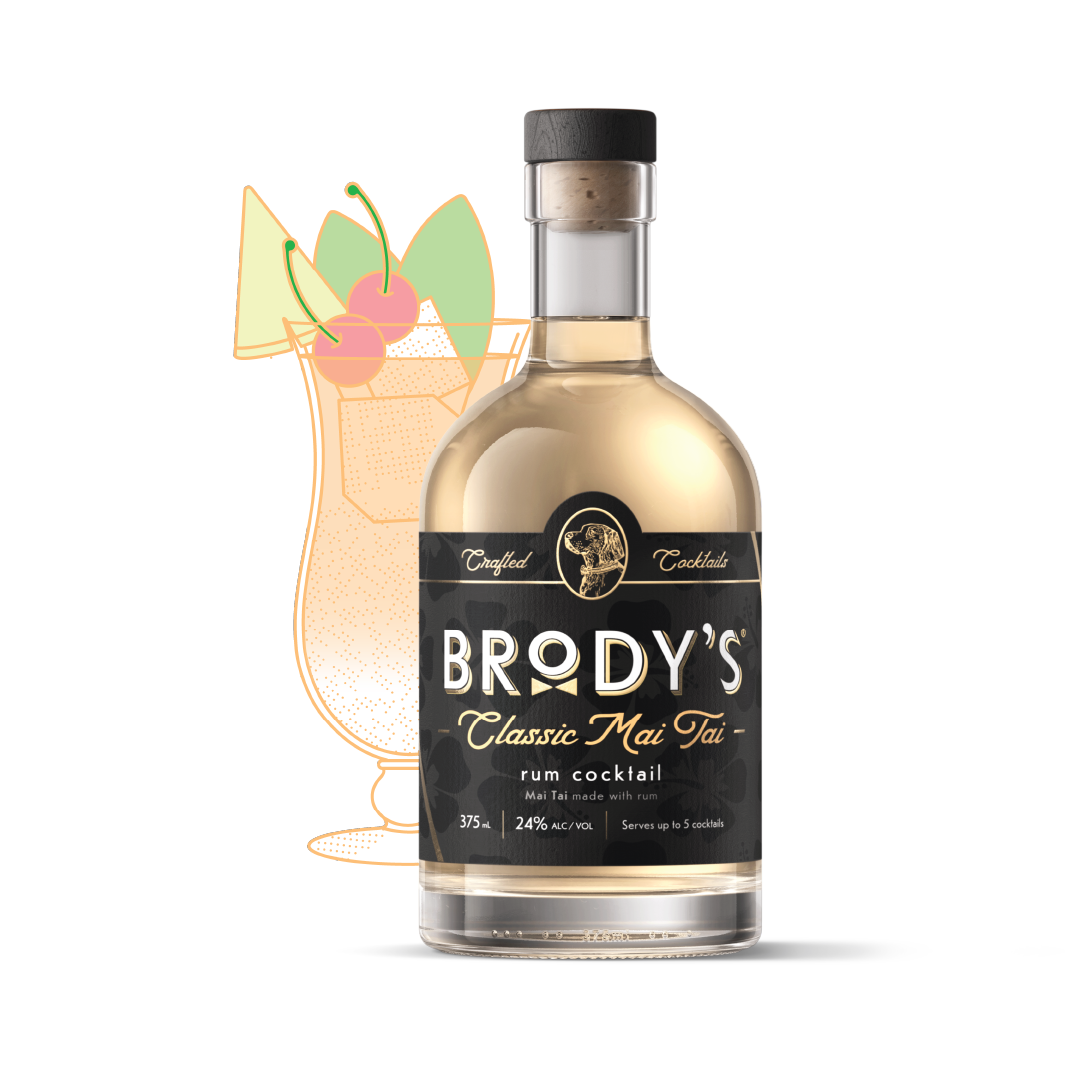 Brody’s Classic Mai Tai premium bottled rum cocktail 375ml