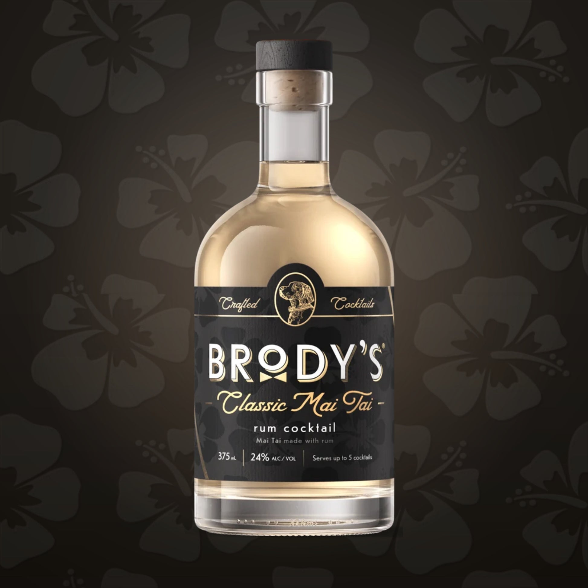 Brody's Classic Mai Tai rum cocktail in a 375 ml bottle