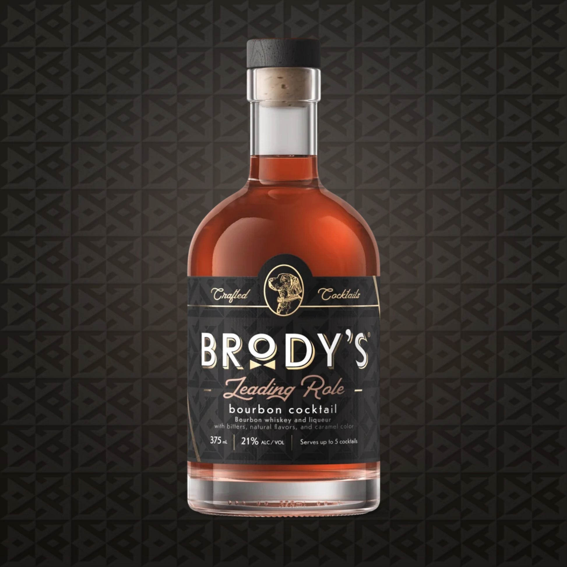 Brody's Leading Role bourbon cocktail in a 375 ml bottle