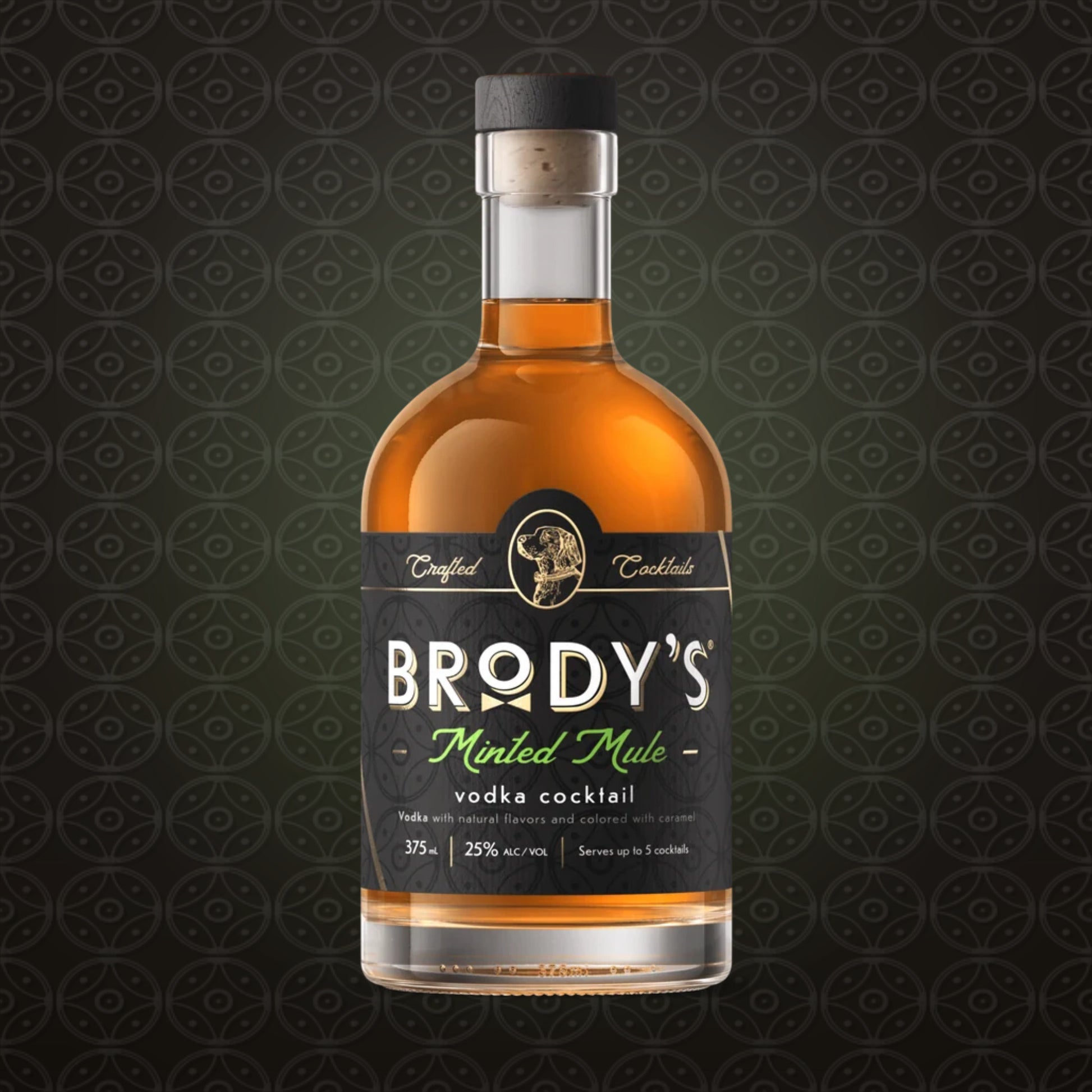 Brody's Minted Mule vodka cocktail in a 375 ml bottle